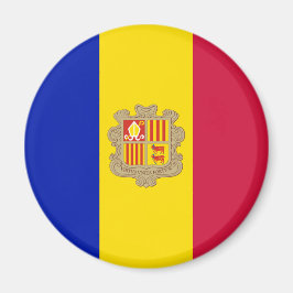 Flagge Andorras Magnet