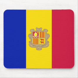 Flagge Andorras Mousepad