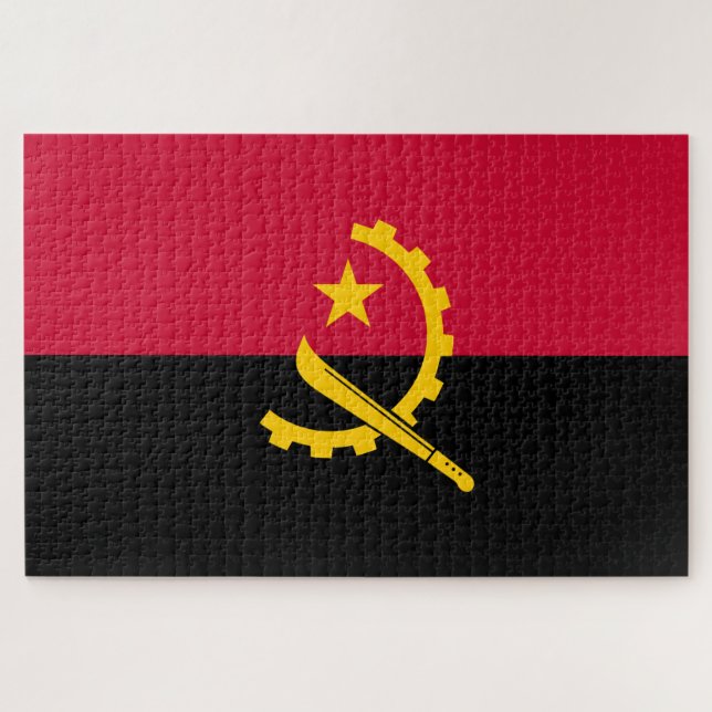 Flagge Angolas (Horizontal)