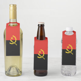 Flagge Angolas Flaschenanhänger