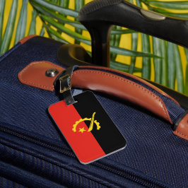 Flagge Angolas Gepäckanhänger