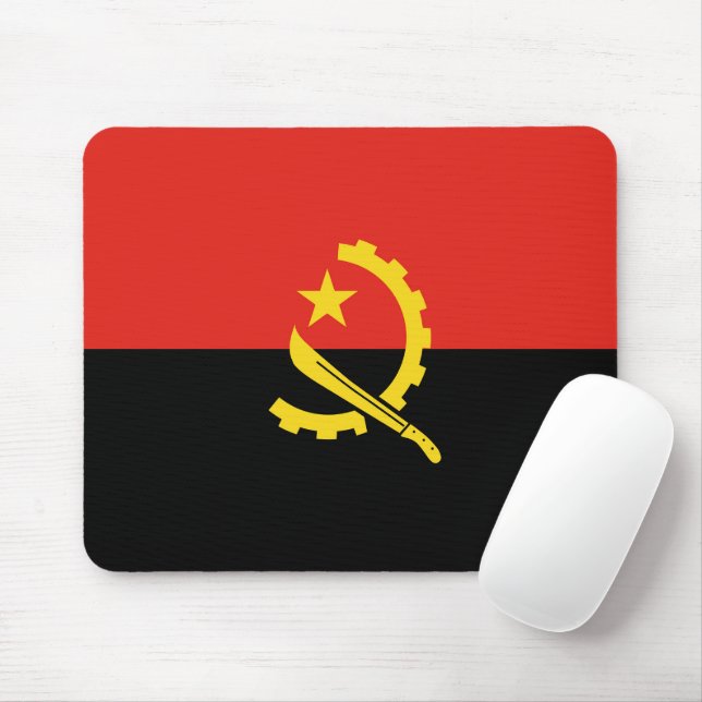 Flagge Angolas Mousepad (Mit Mouse)