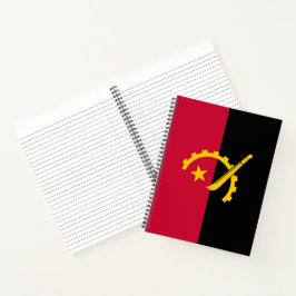 Flagge Angolas Notizbuch