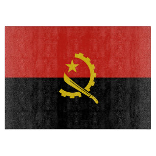 Flagge Angolas Schneidebrett