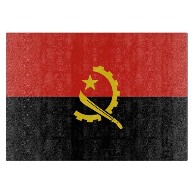 Flagge Angolas Schneidebrett (Vorderseite)