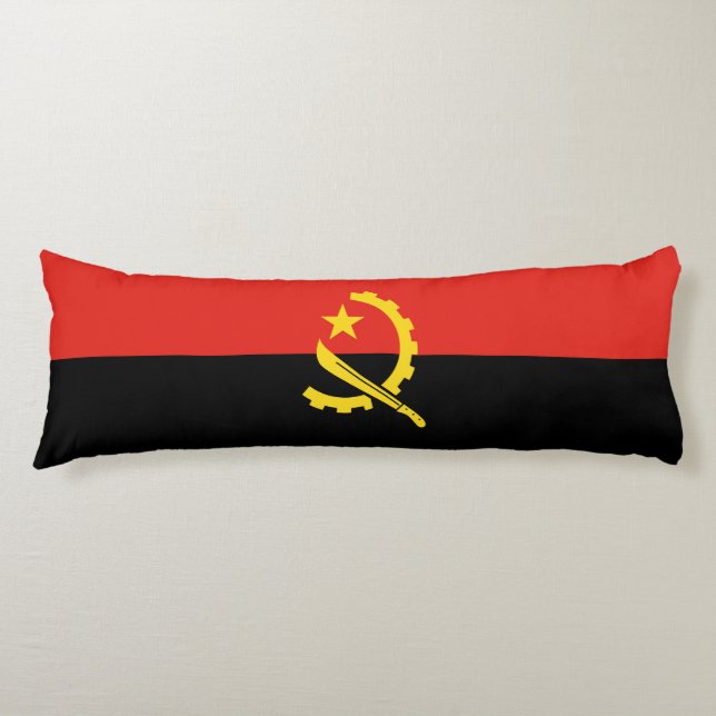 Flagge Angolas Seitenschläferkissen (Vorderseite)