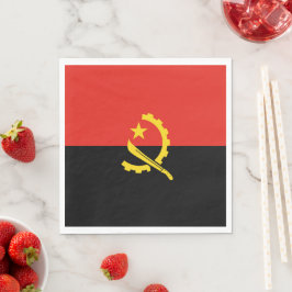 Flagge Angolas Serviette