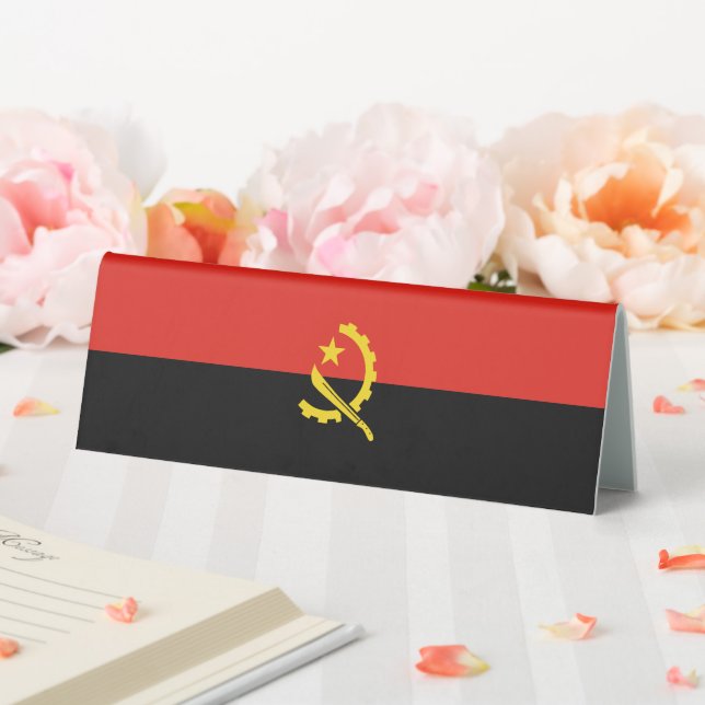 Flagge Angolas Tischaufsteller (In Situ (Hochzeit))
