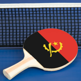 Flagge Angolas Tischtennis Schläger
