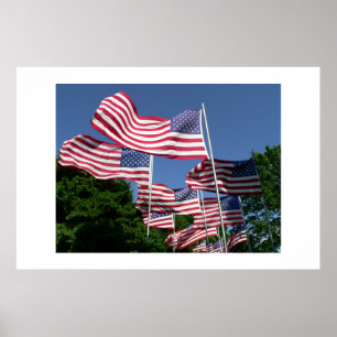Flagge-Anzeige Poster