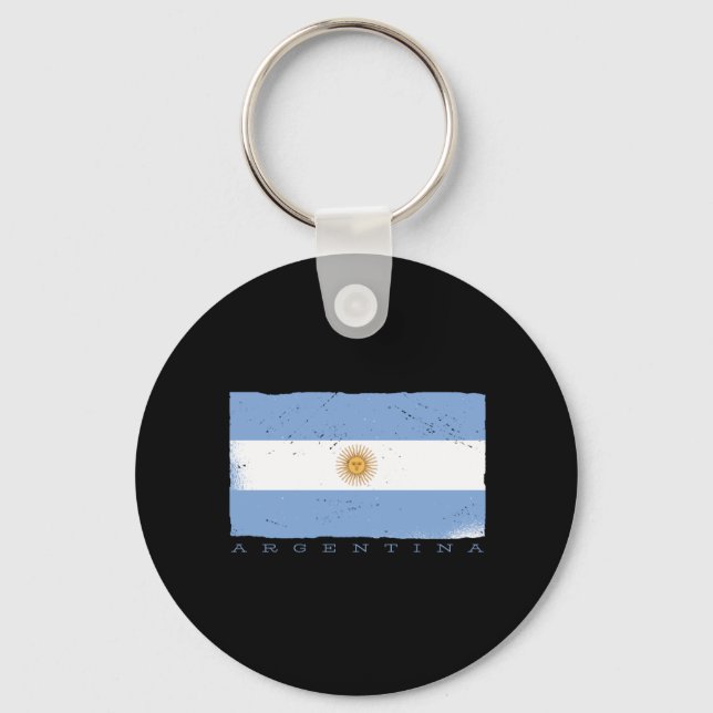 Flagge ARGENTINAS Schlüsselanhänger (Vorderseite)