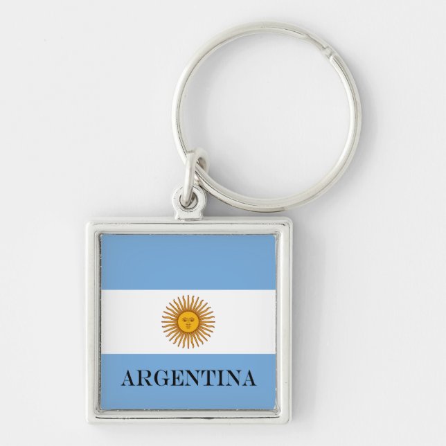 Flagge Argentiniens Bandera De Argentina Schlüsselanhänger (Vorne)