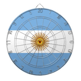 Flagge Argentiniens Dartscheibe