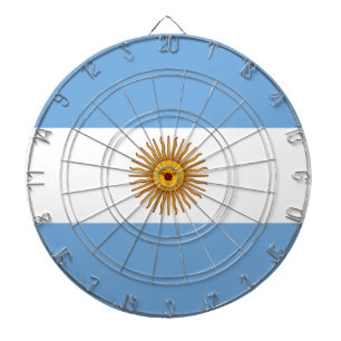 Flagge Argentiniens Dartscheibe