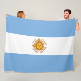 Flagge Argentiniens Fleecedecke