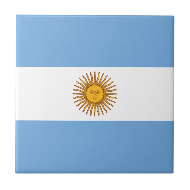 Flagge Argentiniens Fliese (Vorderseite)