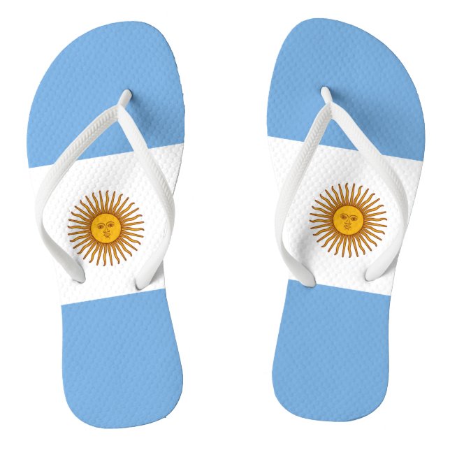 Flagge Argentiniens Flip Flops (Fußbett)