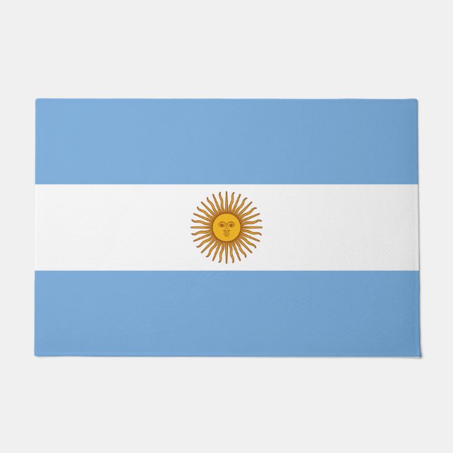 Flagge Argentiniens Fußmatte (Vorderseite)