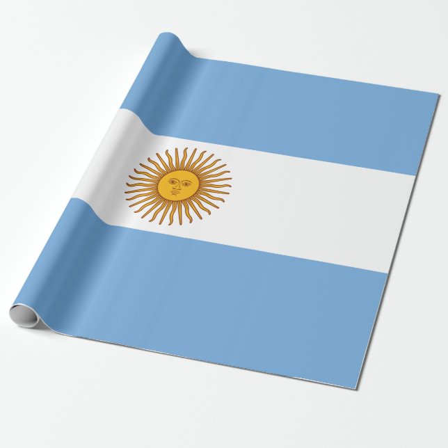 Flagge Argentiniens Geschenkpapier (Ungerollt)