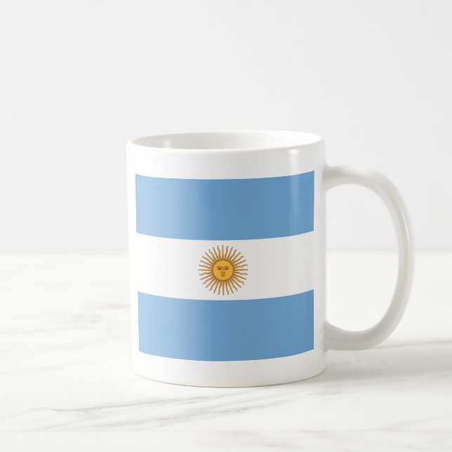 Flagge Argentiniens Kaffeetasse (Rechts)
