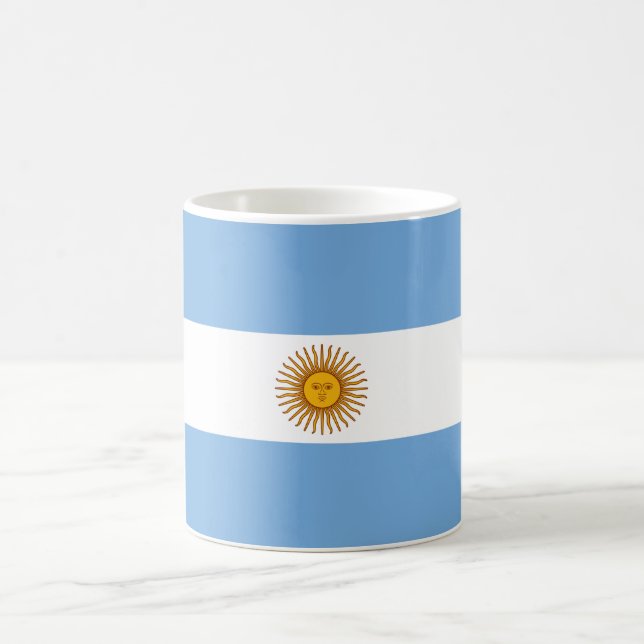 Flagge Argentiniens Kaffeetasse (Mittel)