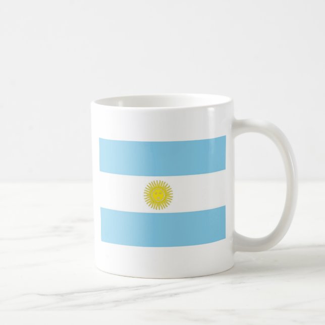 Flagge Argentiniens Kaffeetasse (Rechts)
