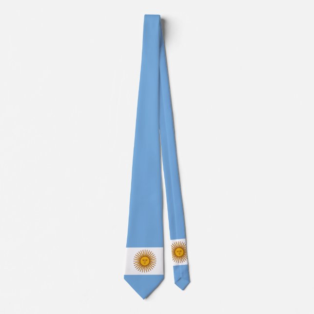 Flagge Argentiniens Krawatte (Vorderseite)