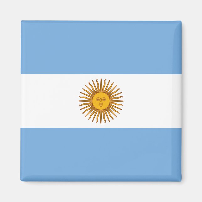 Flagge Argentiniens Magnet (Vorne)