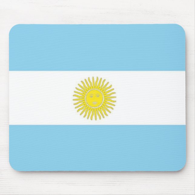 Flagge Argentiniens Mauspad (Vorne)