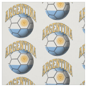 Flagge Argentiniens Muster für das Fußballball-M Stoff