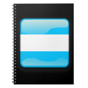 Flagge Argentiniens Notizblock