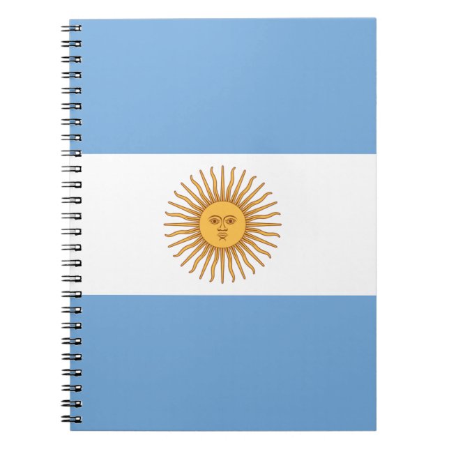 Flagge Argentiniens Notizblock (Vorderseite)