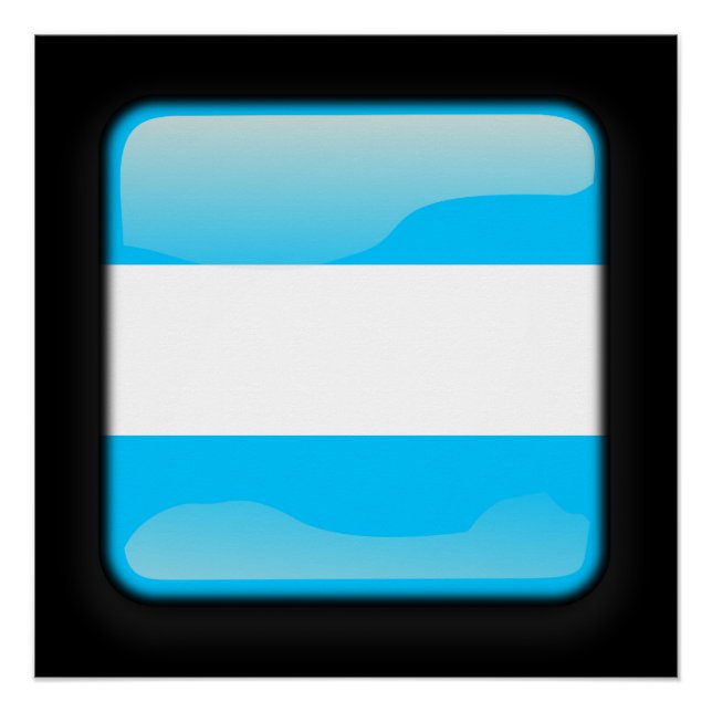 Flagge Argentiniens Poster (Vorderseite)