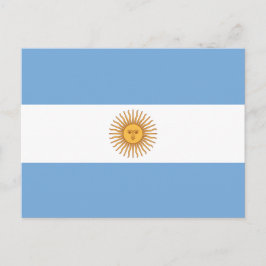 Flagge Argentiniens Postkarte