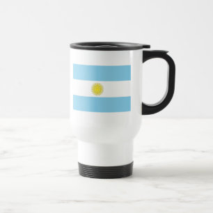 Flagge Argentiniens Reisebecher