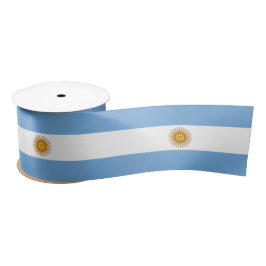 Flagge Argentiniens Satinband