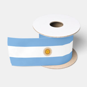 Flagge Argentiniens Satinband