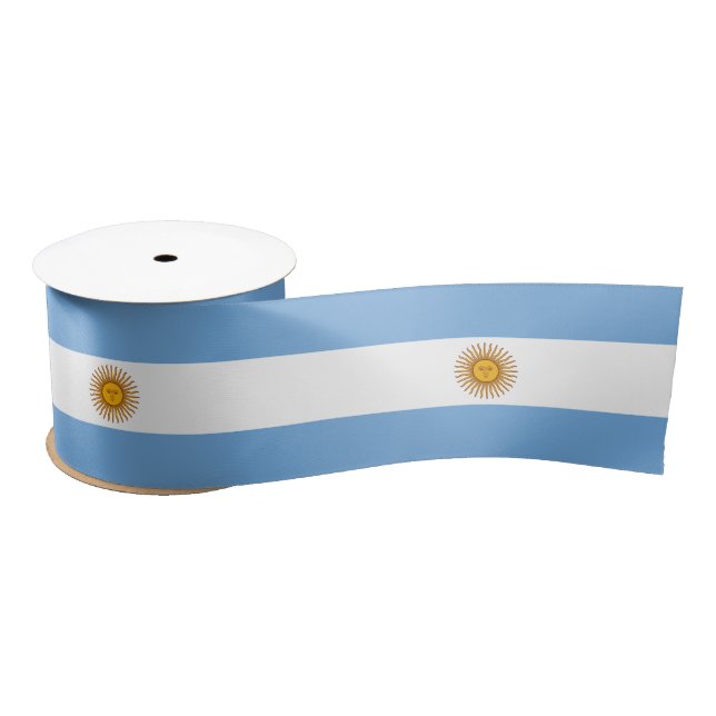 Flagge Argentiniens Satinband (Spule)