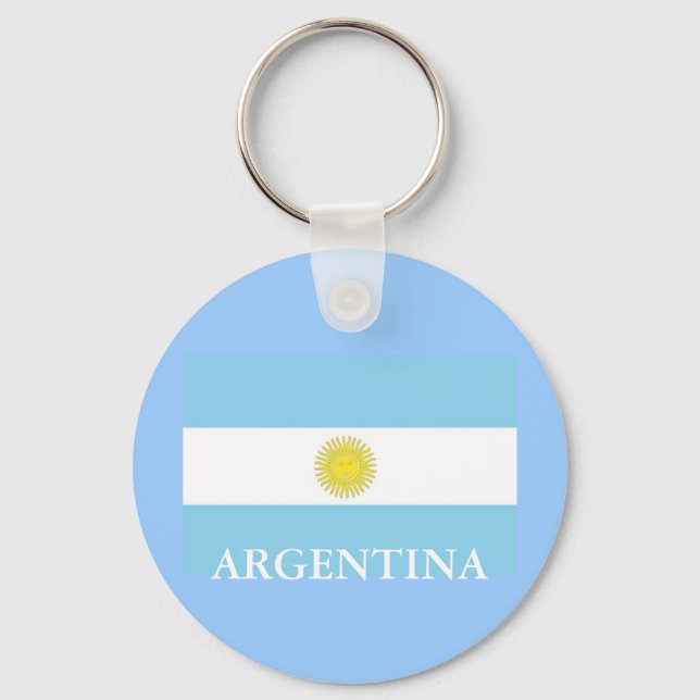Flagge Argentiniens Schlüsselanhänger (Vorderseite)