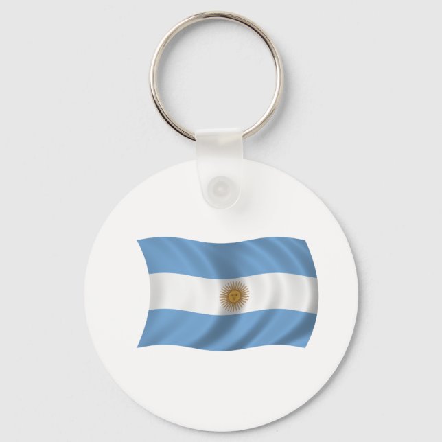 Flagge Argentiniens Schlüsselanhänger (Vorderseite)