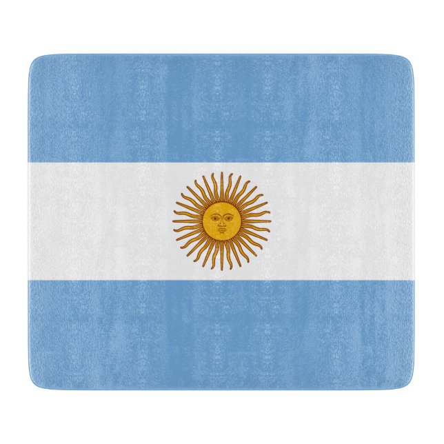 Flagge Argentiniens Schneidebrett (Vorderseite)