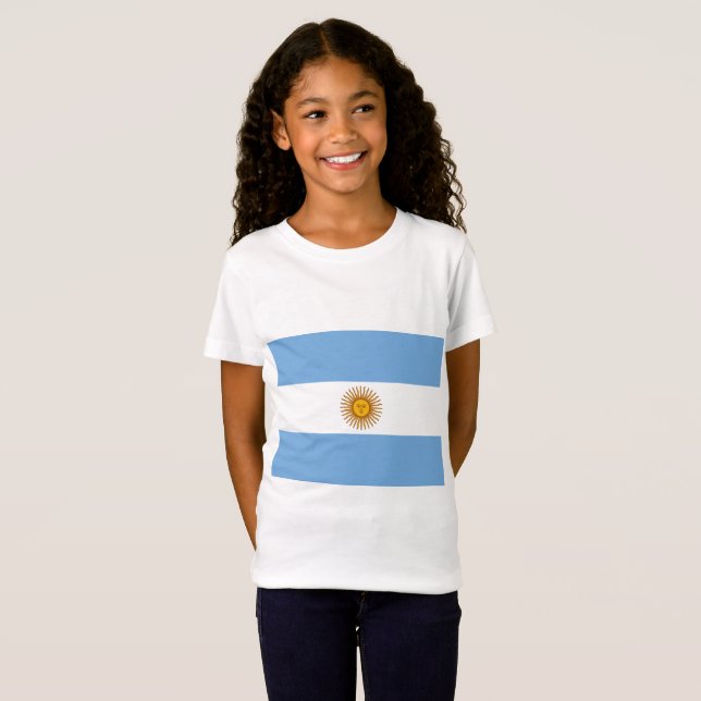 Flagge Argentiniens T-Shirt (Vorne ganz)