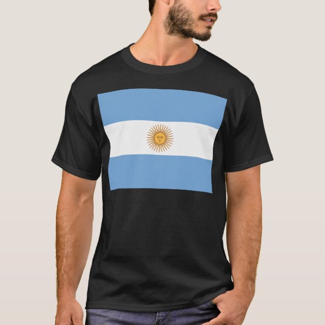 Flagge Argentiniens T-Shirt (Vorderseite)