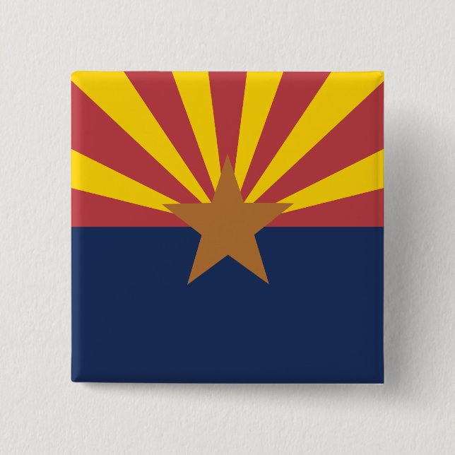 Flagge Arizona Button (Vorderseite)