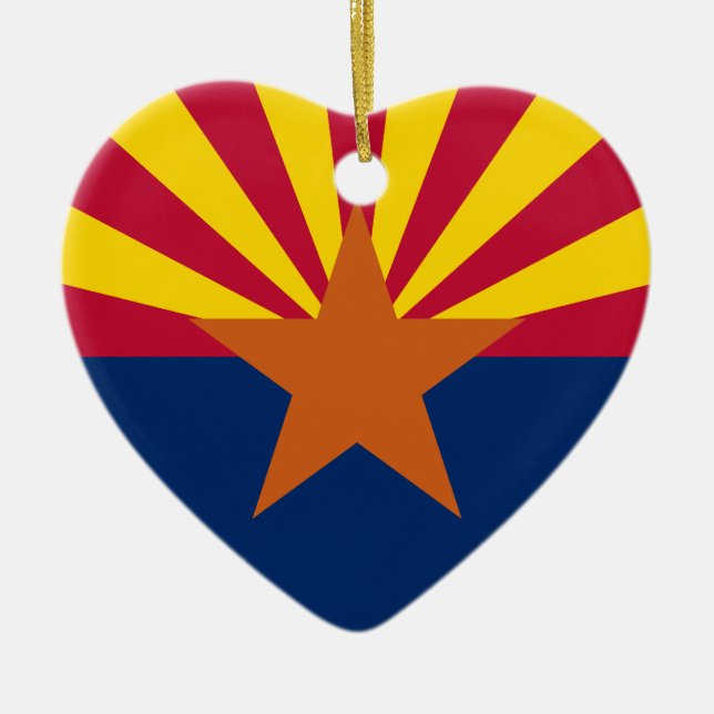 Flagge Arizona Keramik Ornament (Vorne)