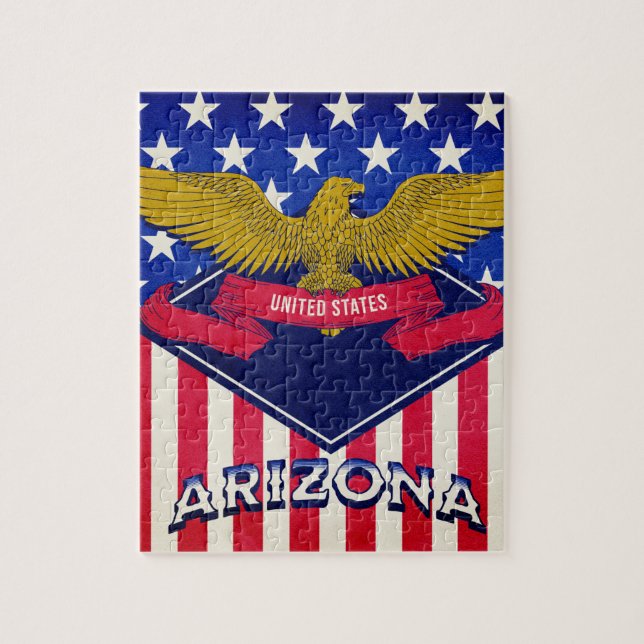 Flagge Arizona USA (Vertikal)