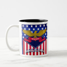 Flagge Arizona USA Zweifarbige Tasse