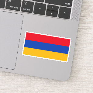 Flagge Armeniens Aufkleber