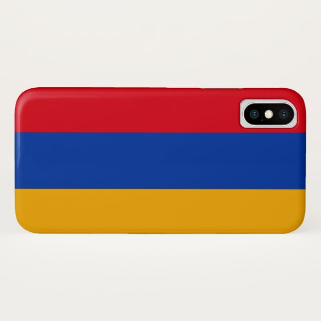 Flagge Armeniens Case-Mate iPhone Hülle (Rückseite (Horizontal))