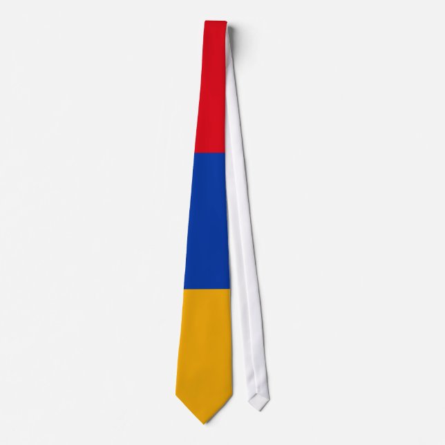 Flagge Armeniens Krawatte (Vorderseite)
